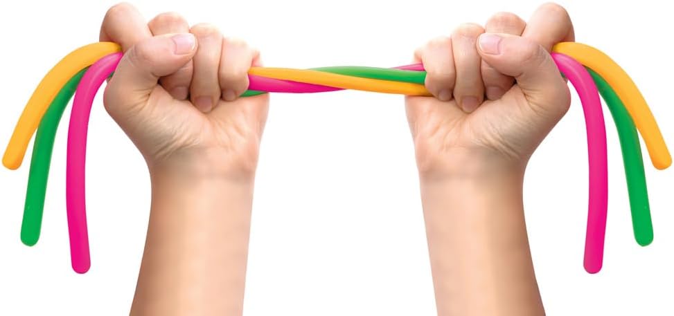Schylling NeeDoh Noodlies - Sensory Squeeze Toy - Contains 5 Stretchy Noodles - 14 Long - Multicolored (Pack of 1) : Toys & Games - Image 3