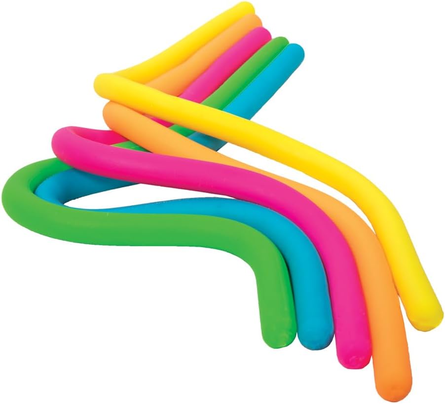 Schylling NeeDoh Noodlies - Sensory Squeeze Toy - Contains 5 Stretchy Noodles - 14 Long - Multicolored (Pack of 1) : Toys & Games - Image 2