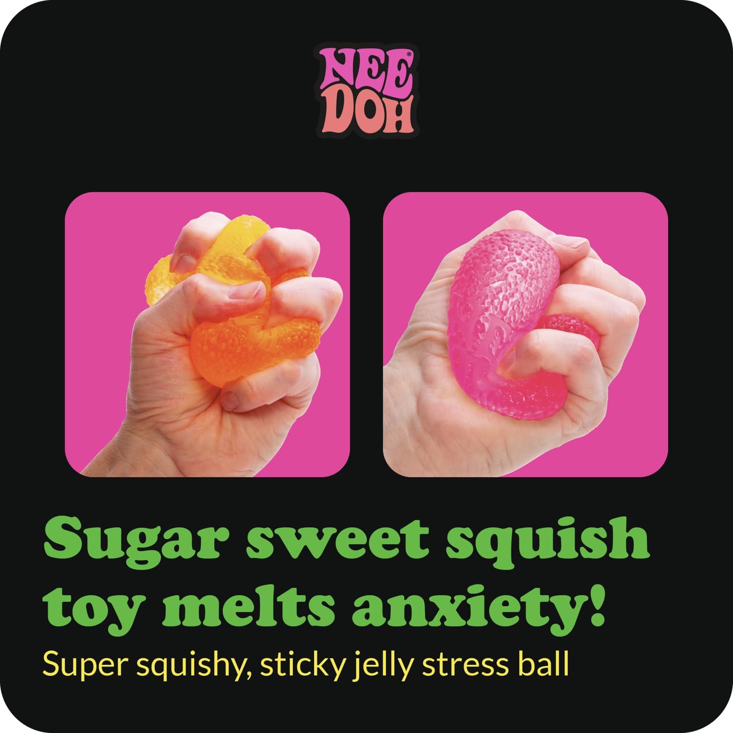 Schylling NeeDoh Gumdrop - Textured Sensory Toy with Super Solid Squish - 2.5 Tall - Colors May Vary (Pack of 1) : Toys & Games - Image 3