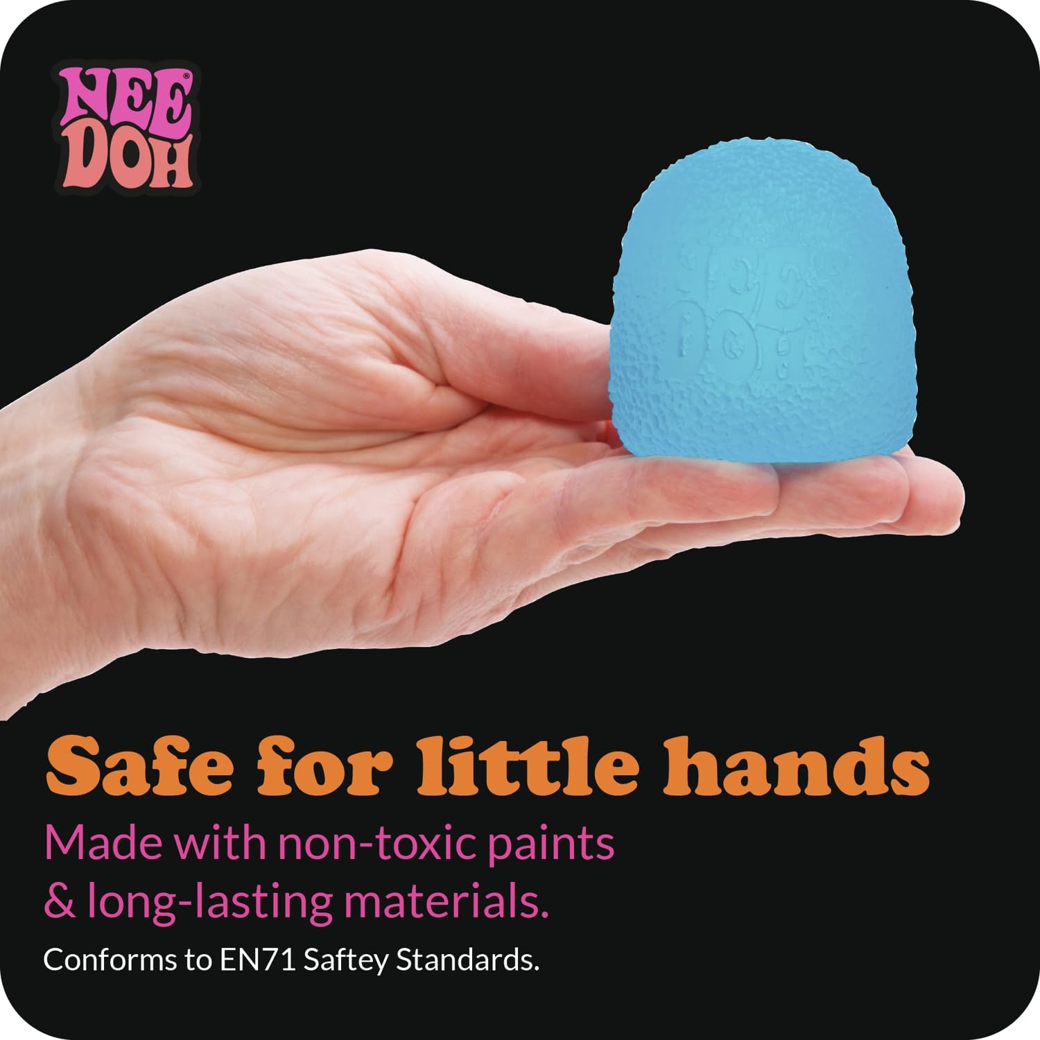 Schylling NeeDoh Gumdrop - Textured Sensory Toy with Super Solid Squish - 2.5 Tall - Colors May Vary (Pack of 1) : Toys & Games - Image 6