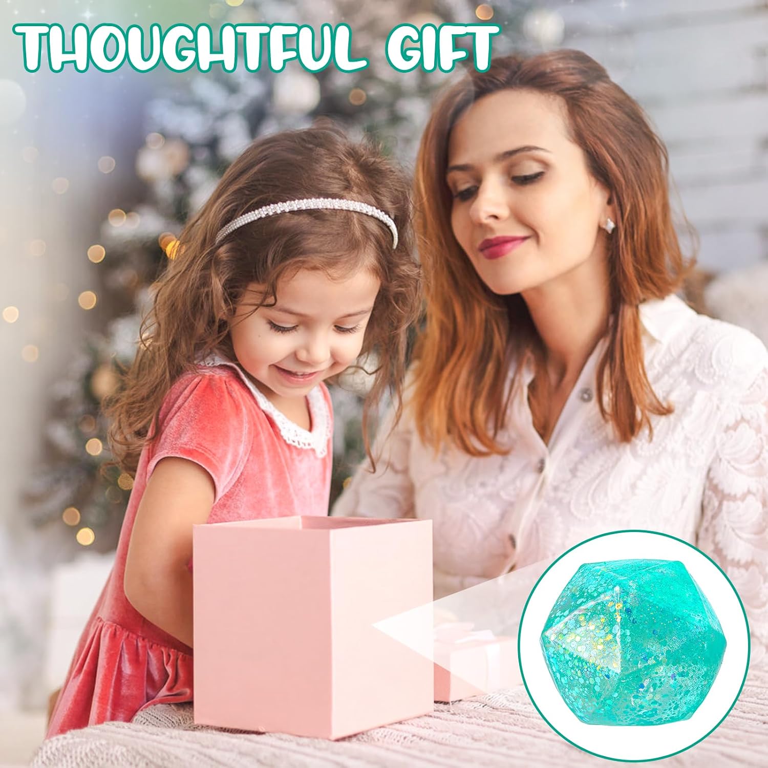 Stress Cube Squishy Stress Balls for Adults and Kids. Ice Squishy Sugar Stress Ball Sensory Fidget Toys. Slow Rise Squeeze Cube for Anxiety Relief. Malt Sugar Stress Cube for Hand Exercise (Cyan) : Toys & Games - Image 7