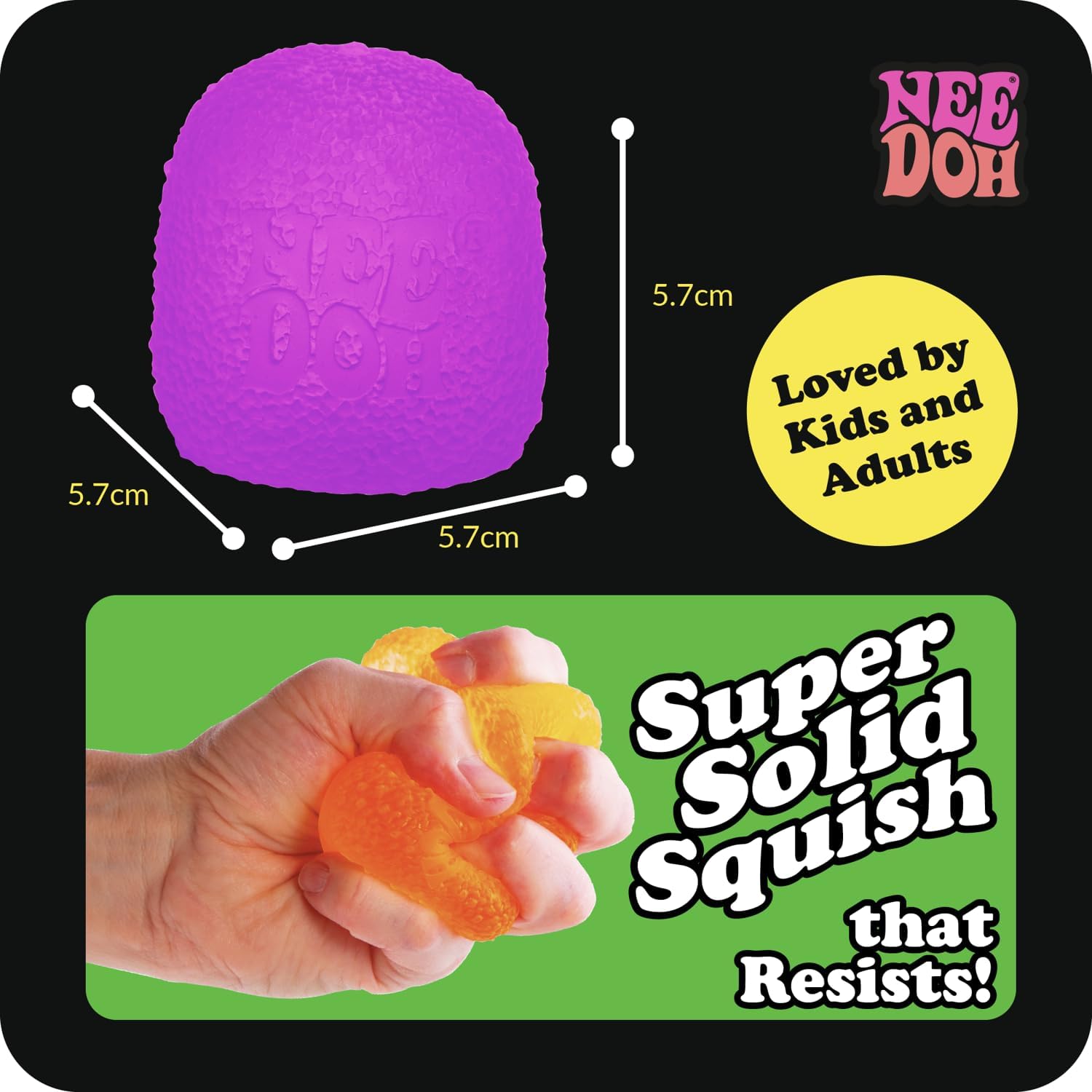 Schylling NeeDoh Gumdrop - Textured Sensory Toy with Super Solid Squish - 2.5 Tall - Colors May Vary (Pack of 1) : Toys & Games - Image 8