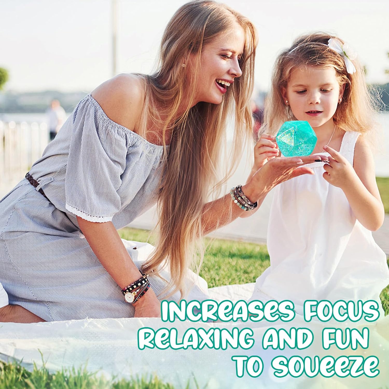 Stress Cube Squishy Stress Balls for Adults and Kids. Ice Squishy Sugar Stress Ball Sensory Fidget Toys. Slow Rise Squeeze Cube for Anxiety Relief. Malt Sugar Stress Cube for Hand Exercise (Cyan) : Toys & Games - Image 6